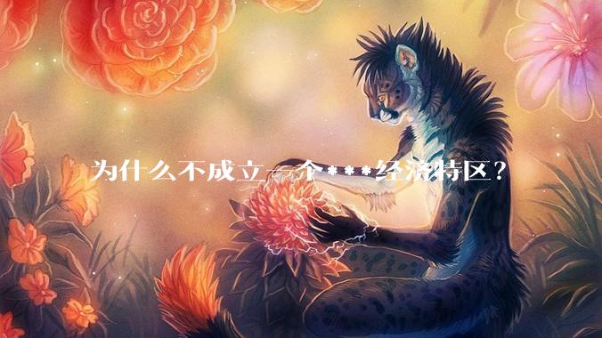 为什么不成立一个***经济特区？